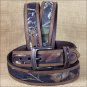 46 INCH WESTERN TACK NOCONA MOSSY OAK BROWN LEATHER MENS BELT