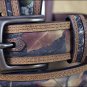 40 INCH WESTERN TACK NOCONA MOSSY OAK BROWN LEATHER MENS BELT