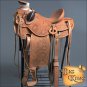 WD090-F HILASON BIG KING SERIES WESTERN WADE RANCH ROPING COWBOY TRAIL SADDLE 16