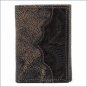 AMERICAN WEST CHOCOLATE BROWN LEATHER MEN TRI-FOLD WALLET 7 CARD SLOTS