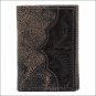 AMERICAN WEST CHOCOLATE BROWN LEATHER MEN TRI-FOLD WALLET 7 CARD SLOTS