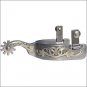 PROFESSIONAL CHOICE LADY MEDIUM SHANK STEEL FLORAL WESTERN HORSE TACK SPUR
