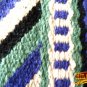 MADE IN USA F265 HILASON WESTERN WOOL FELT SADDLE BLANKET PAD PURPLE WHITE BLACK