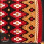 FE321-F HILASON WESTERN NEW ZEALAND WOOL HORSE SADDLE BLANKET CRIMSON BROWN