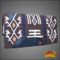 MADE IN USA F218 HILASON WESTERN WOOL FELT SADDLE BLANKET PAD BROWN WHITE
