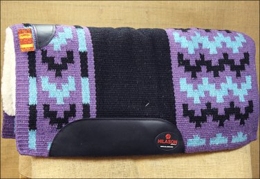 MADE IN USA FE201 BLACK LAVENDER HILASON WESTERN WOOL FELT SADDLE BLANKET PAD