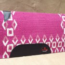 MADE IN USA F281 HILASON WESTERN WOOL FELT SADDLE BLANKET PAD PINK WHITE