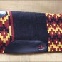 FEP203 MADE IN USA BLACK CRIMSON HILASON WESTERN WOOL FELT SADDLE BLANKET PAD