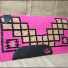 MADE IN USA F242 HILASON WESTERN WOOL FELT SADDLE BLANKET PAD PINK BROWN