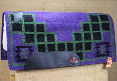 FEP244 MADE IN USA HILASON WESTERN WOOL FELT SADDLE BLANKET PAD LAVENDER GREEN