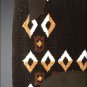 FEP287 MADE IN USA HILASON WESTERN  WOOL FELT SADDLE BLANKET PAD BLACK BROWN