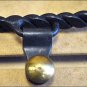 SPURS CIRCLE Y BLACK STEEL TWISTED MEN SPUR