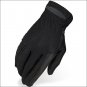 SIZE 06 HERITAGE PROFLOW SUMMER SHOW RIDING GLOVES HORSE EQUESTRIAN BLACK