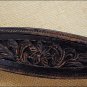 f322 HILASON WESTERN HAND TOOL LEATHER BRIDLE HEADSTALL BREAST COLLAR DARK BROWN