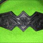 HILASON LEATHER WESTERN HORSE BRIDLE HEADSTALL BREAST COLLAR BLACK HAND CARVED