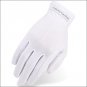 08 SIZE HERITAGE POWER GRIP STRETCHABLE NYLON HORSE RIDING EQUESTRIAN GLOVE WHIT