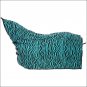 X-LARGE TURQUOISE ZEBRA TOUGH-1 CONTOUR TACK HORSE WINTER COOLER BLANKET