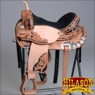 TT200V1OL-F HILASON WESTERN FLEX TREE BARREL RACING TRAIL RIDING SADDLE 15"