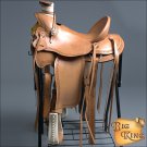 WD094 HILASON BIG KING WESTERN WADE RANCH ROPING COWBOY TRAIL SADDLE 15" 16" 17"