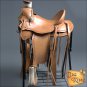 WD094 HILASON BIG KING WESTERN WADE RANCH ROPING COWBOY TRAIL SADDLE 15" 16" 17"