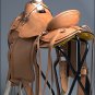 WD094 HILASON BIG KING WESTERN WADE RANCH ROPING COWBOY TRAIL SADDLE 15" 16" 17"