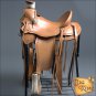 WD094 HILASON BIG KING WESTERN WADE RANCH ROPING COWBOY TRAIL SADDLE 15" 16" 17"