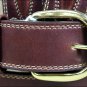 42 inch SILVER CREEK BROWN OIL FANCY PADDED MEN'S LEATHER BELT COWBOY