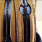 32 inch JUSTIN FENCED IN WESTERN LEATHER MANS BELT BROWN
