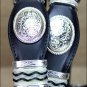 BLACK TONY LAMA CUTTING CHAMP SCALLOP WESTERN FORMAL CASUAL COWBOY LEATHER BELT