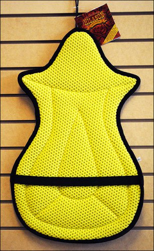 HILASON ANTI SLIP CUSHION GRIP SADDLE SEAT COVER WITH CUSHION YELLOW