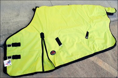 NEW HILASON 600D HEAVY WINTER WATERPROOF LIME GREEN STABLE BLANKET RUG HORSE WEA