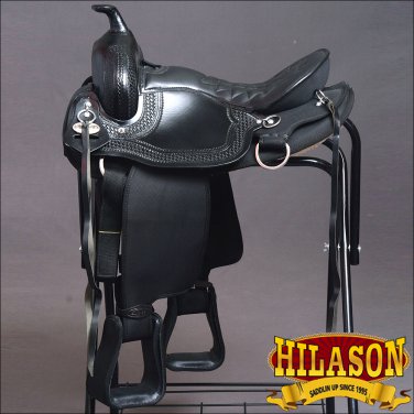 GS118-F HILASON GAITED WESTERN TRAIL PLEASURE ENDURANCE SADDLE 17"