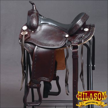 GS116-F HILASON GAITED WESTERN TRAIL PLEASURE ENDURANCE SADDLE 18"