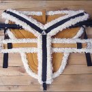 HILASON WESTERN HORSE SIZE TAN SUEDE LEATHER BAREBACK PAD, BREAST COLLAR & GIRTH