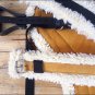 HILASON WESTERN HORSE SIZE TAN SUEDE LEATHER BAREBACK PAD, BREAST COLLAR & GIRTH