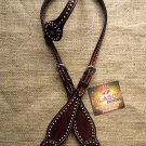 HILASON WESTERN LEATHER HORSE ONE EAR BRIDLE HEADSTALL DARK BROWN