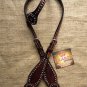 HILASON WESTERN LEATHER HORSE ONE EAR BRIDLE HEADSTALL DARK BROWN