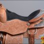 OS064TK 16" HILASON WESTER LEATHER EQUITATION SHOW TRAIL PLEASURE SADDLE