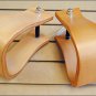 NEW HILASON WOOD WESTERN WIDE ROPER SADDLE BELL STIRRUPS 3" NECK 3" TREAD HORSE