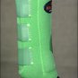 LARGE HILASON LIME GREEN HORSE REAR LEG PROTECTION ULTIMATE  SPORTS BOOT PAIR