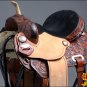 TT204MBK1- HILASON FLEX-TREE BARREL RACING TRAIL RIDING HORSE WESTERN SADDLE 17"