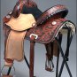TT204MBK1- HILASON FLEX-TREE BARREL RACING TRAIL RIDING HORSE WESTERN SADDLE 17"