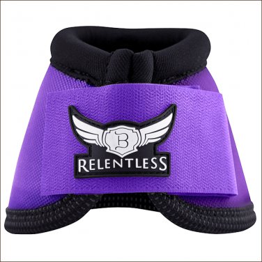 LARGE CACTUS ROPES RELENTLESS STRIKEFORCE NYLON HORSE LEG BELL BOOTS PURPLE