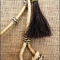 S06 HILASON WESTERN RAWHIDE LEATHER HORSE BRIDLE HEADSTALL W/ HORSE HAIR TASSEL