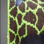 MADE IN USA F02 HILASON WESTERN WOOL FELT SADDLE BLANKET PAD BROWN GREEN GIRAFFE