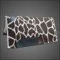 MADE IN USA F04 HILASON WESTERN WOOL FELT SADDLE BLANKET PAD BROWN WHITE GIRAFFE