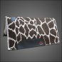 MADE IN USA F04 HILASON WESTERN WOOL FELT SADDLE BLANKET PAD BROWN WHITE GIRAFFE