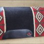 MADE IN USA F16 HILASON WESTERN WOOL FELT SADDLE BLANKET PAD BLACK CRIMSON BROWN