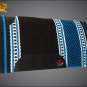 MADE IN USA FE329-F HILASON WESTERN WOOL FELT SADDLE BLANKET PAD BLACK TERQUOISE