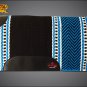 MADE IN USA FE329-F HILASON WESTERN WOOL FELT SADDLE BLANKET PAD BLACK TERQUOISE